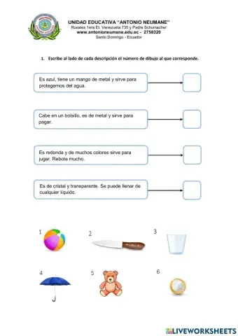 Descripción de objetos