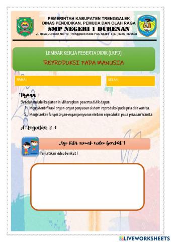 REPRODUKSI PADA MANUSIA