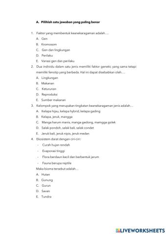 Keanekaragaman Hayati