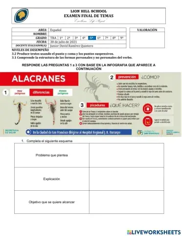 Taller evaluativo 5° tercer periodo 1