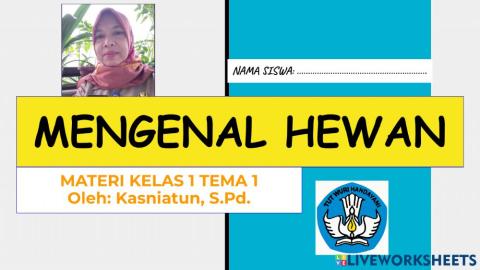 Mengenal Hewan Kelas 1