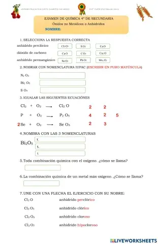 Óxidos no metálicos