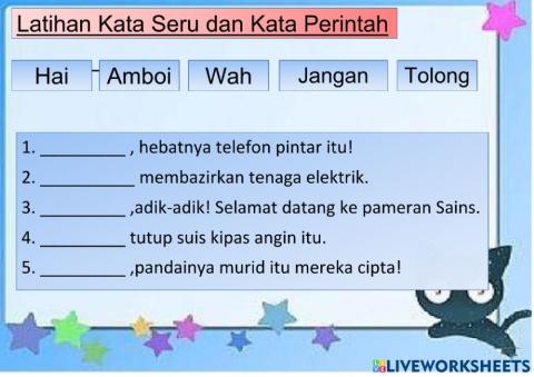 Kata seru dan kata perintah