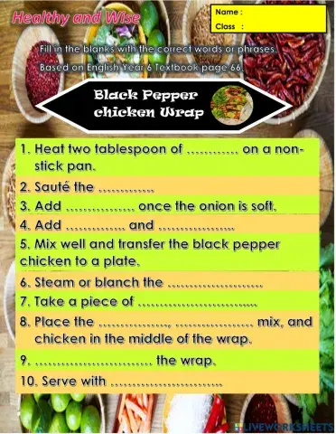 Year 6 Unit 7 Healthy and Wise