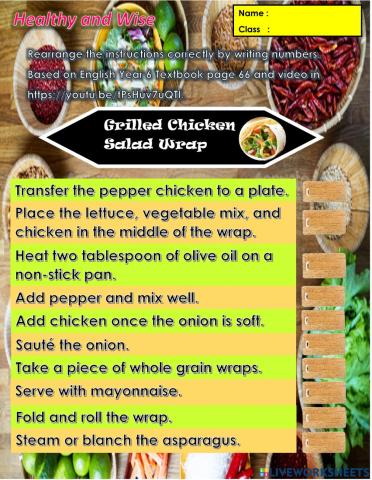 Year 6 Unit 7 Healthy and Wise