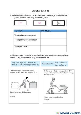 Ulangkaji tingkatan 3 ( bab 7-10)