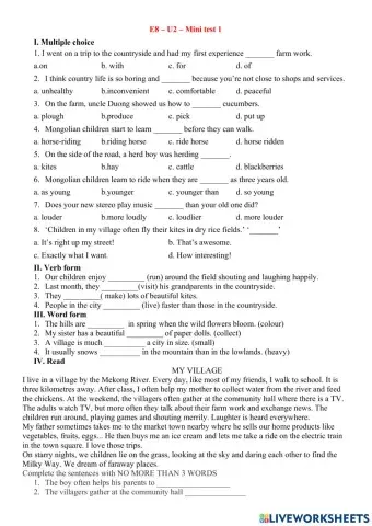 E8 - U2 - minitest 1