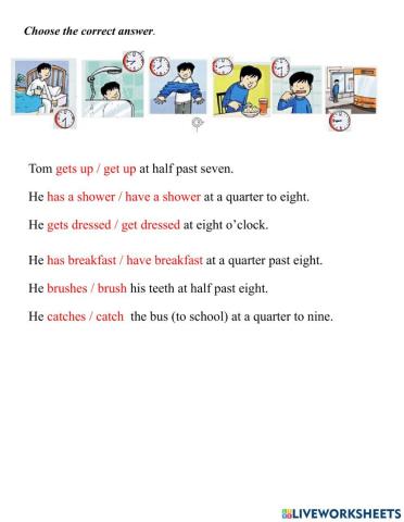 Fam 3 unit 6 present simple