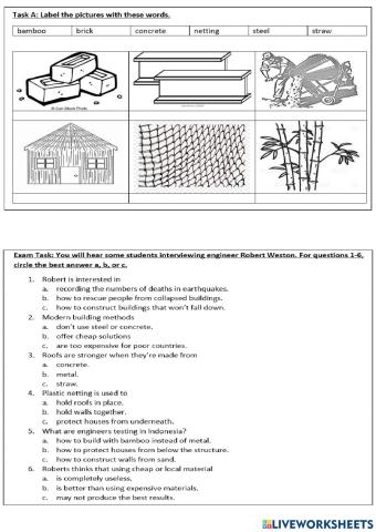 Construction Materials (Form 3 Unit 5 - English Close-Up)