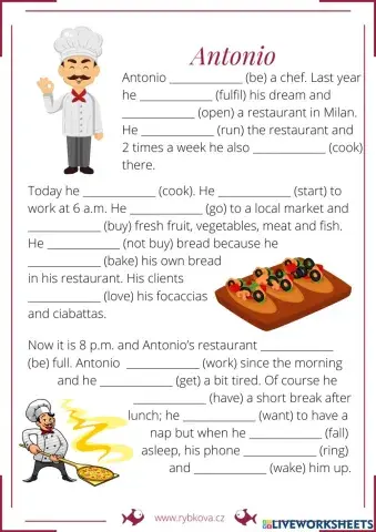 Antonio - various tenses