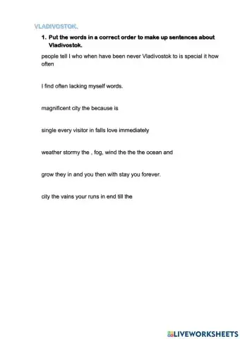 Discovering Vladivostok