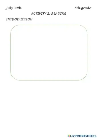 July 30th: Reading Day of the dead