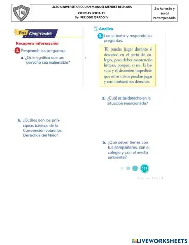 Taller derechos del niño