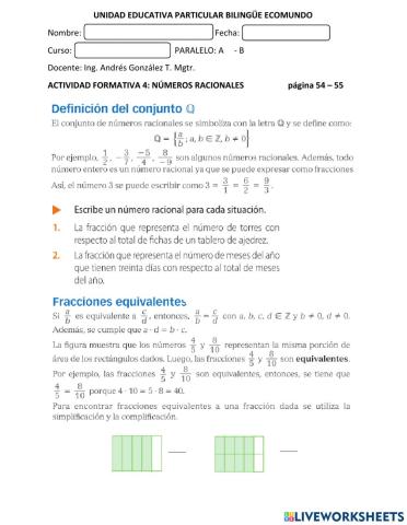 Números Racionales