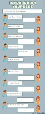 Introducing yourself