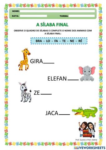 A Sílaba Final