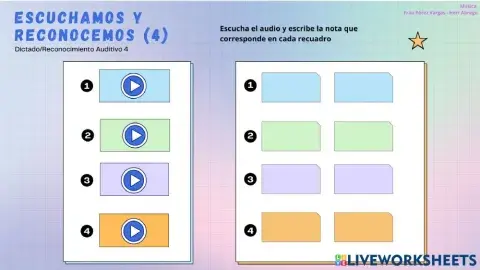 Dictados Rítmico Melódicos 4 (1ro a 6to)