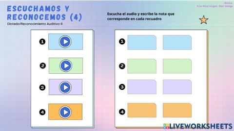 Dictados Rítmico Melódicos 4 (1ro a 6to)