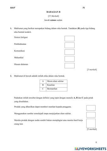 Bahagian B ppt rbt ting 3 2021