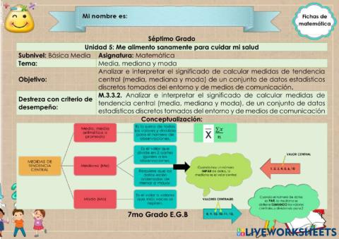 Media, mediana y moda