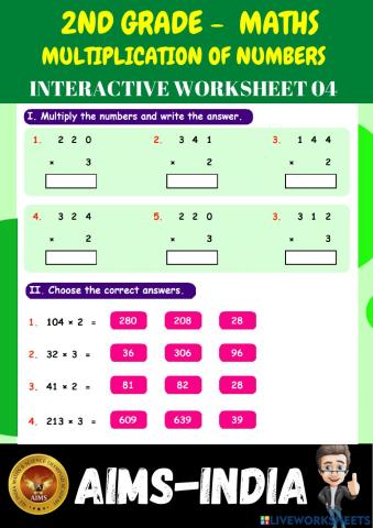 2nd-maths-ps04- multiplication of numbers - ch 07