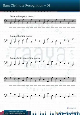 Bass Clef - Note Regcognition