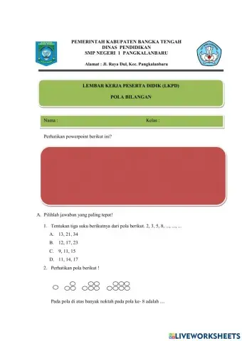 Soal LKPD lengkap oke