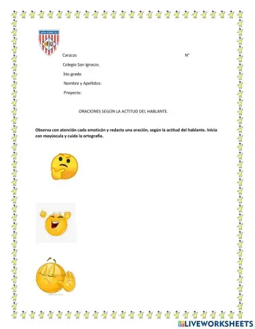 Oraciones según la actitud del hablante