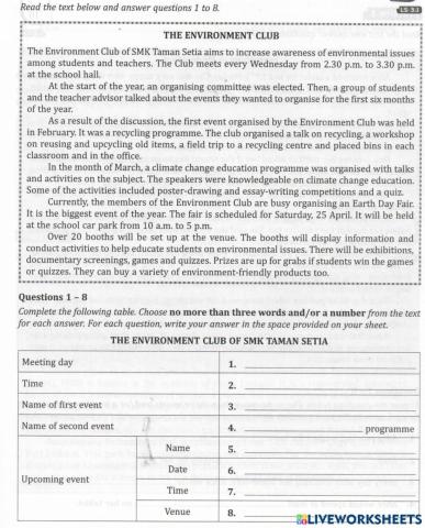 Part 3: information transfer