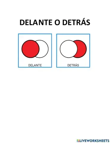 Delante-detrás teacch