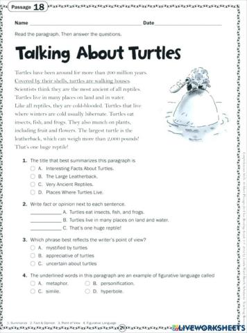 Reading Comprehension