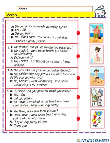 Activities on the beach