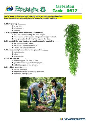 Spotlight 8 Task 8617