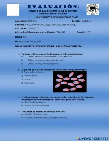 FUERZAS INTERMOLECULARES