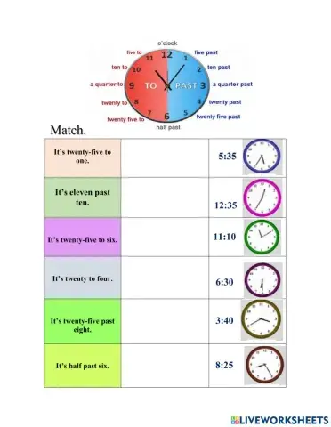 Fam 2 Unit 11 Time(past -to)