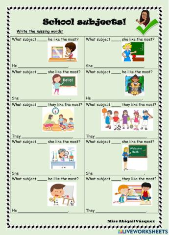 Writing - Gr School Subjects