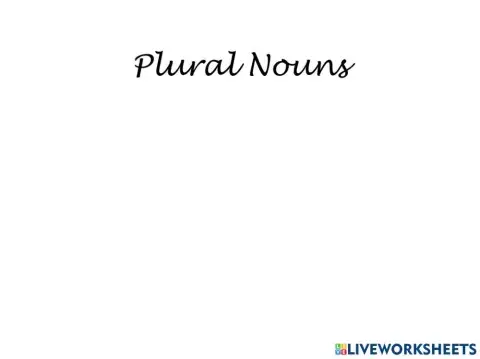 Plurals