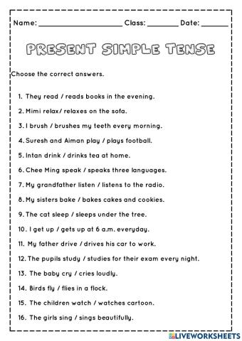 Present Simple Tense