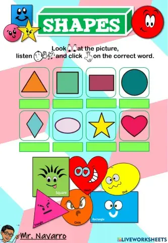 Shapes (Look, listen and click)