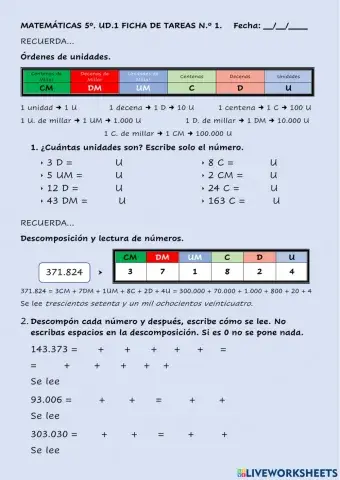 Números de 6 cifras