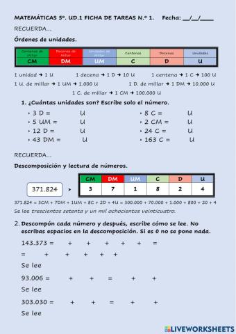 Números de 6 cifras