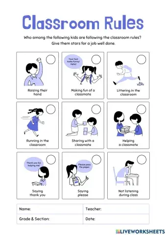 Classroom rules