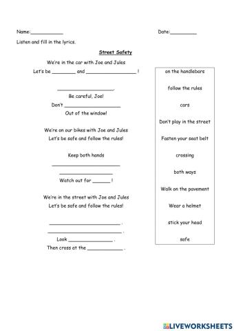 Module 6:Getting Around (Street Safety)