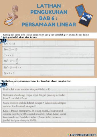 Bab 6 persamaan linear