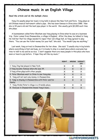 Chinese Music KET Reader