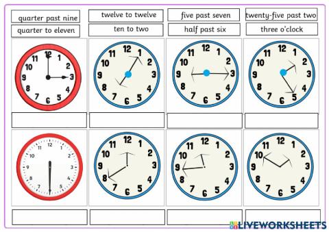 Time in British English