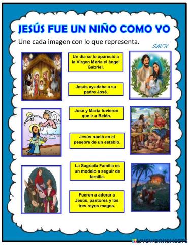 Jesús un niño como yo