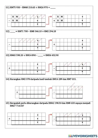 Tambah dan Tolak Wang Tahun 4