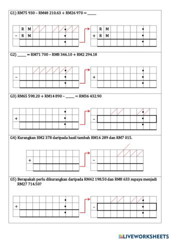 Tambah dan Tolak Wang Tahun 4