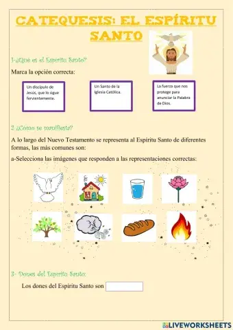 CATEQUESIS:DONES DEL ESPÍRITU SANTO